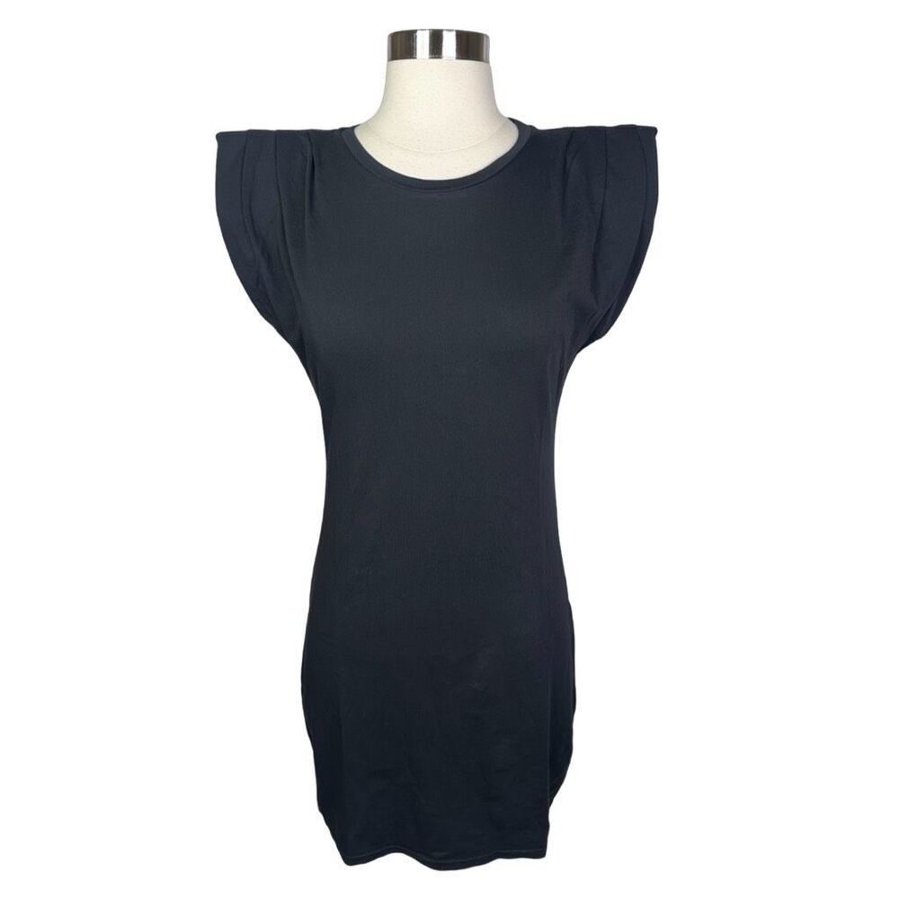 St. Roche Echo Padded Statement Shoulder Muscle Tank Mini Dress - Size Small - Picture 2 of 8